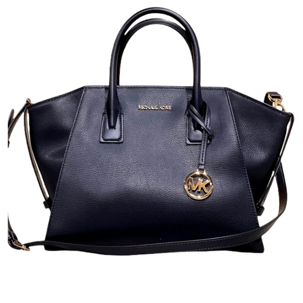 Michael Kors Black Avril Leather Satchet ⚫️